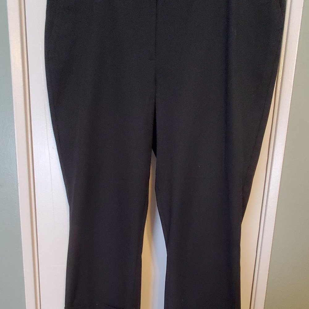 Inc Black Stretch Basic Cuff Pants - image 1